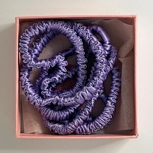 ORGANIC 100% PURE MULBERRY SILK 1cm 5pcs/BOX SCRUNCHIES BY FUN SILK